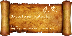 Gottdiener Katalin névjegykártya